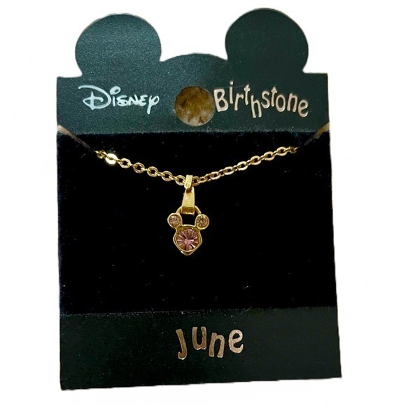 Disney Gold Birthstone Necklace  June